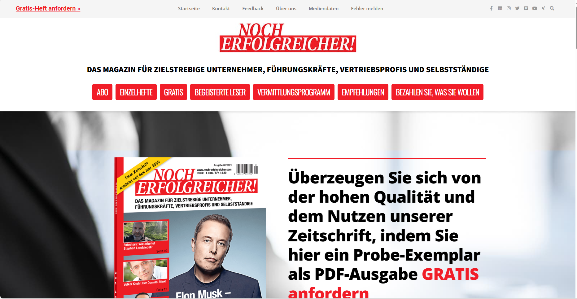 Schweizerisches Managermagazin NOCH ERFOLGREICHER